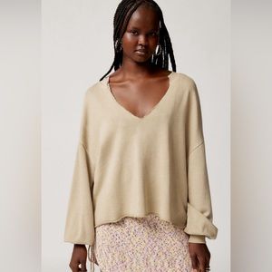 Out From Under Pullover Notch Neck Sweatshirt